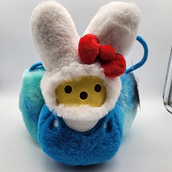 Peeps x Hello Kitty Easter Bunny Basket Blue Plush Lined Kawaii Sanrio 2025 - Picture 1 of 8